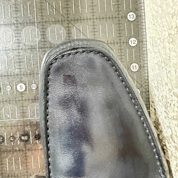 Salvatore Ferragamo Men Size 8.5EE Dark Green Leather Horsebit Loafer Shoes main image 8
